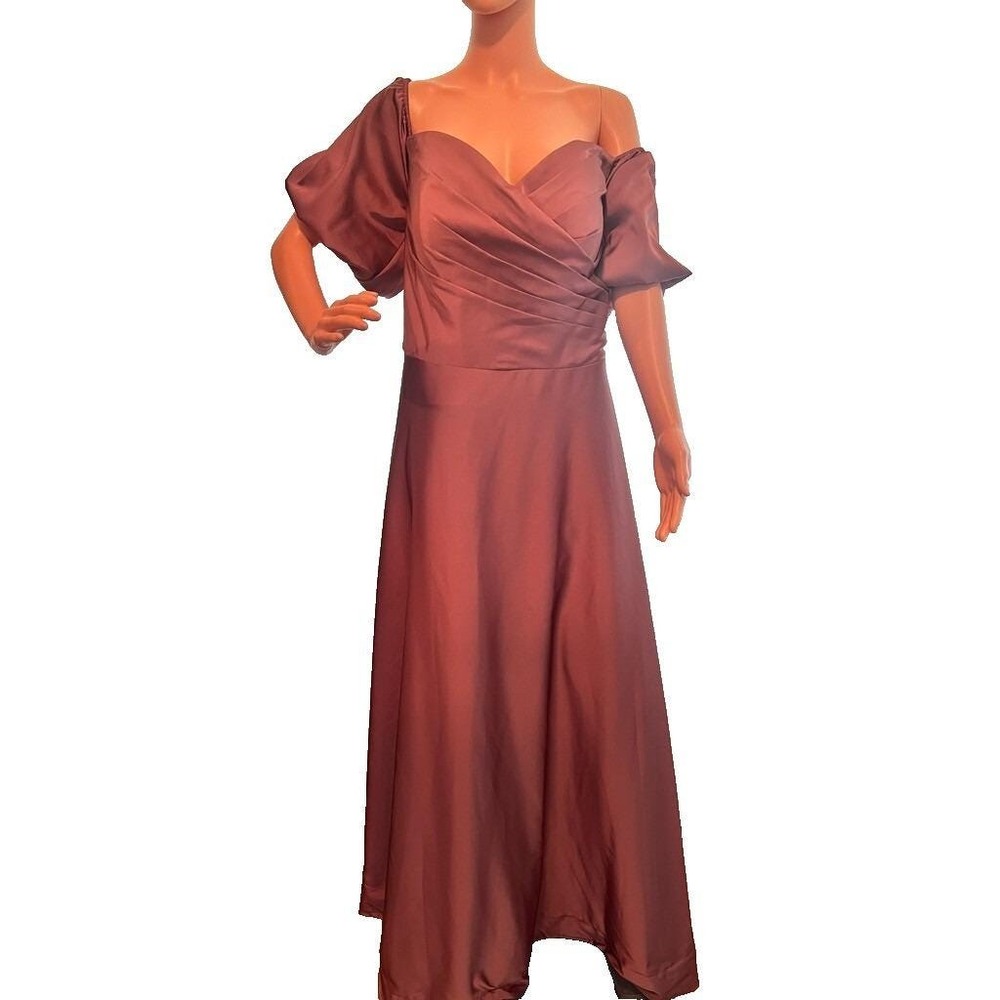 Off Shoulder Gown Cosplay Theater Regency Formal Dress Plus Size 2X approx Mauve - Picture 11 of 16